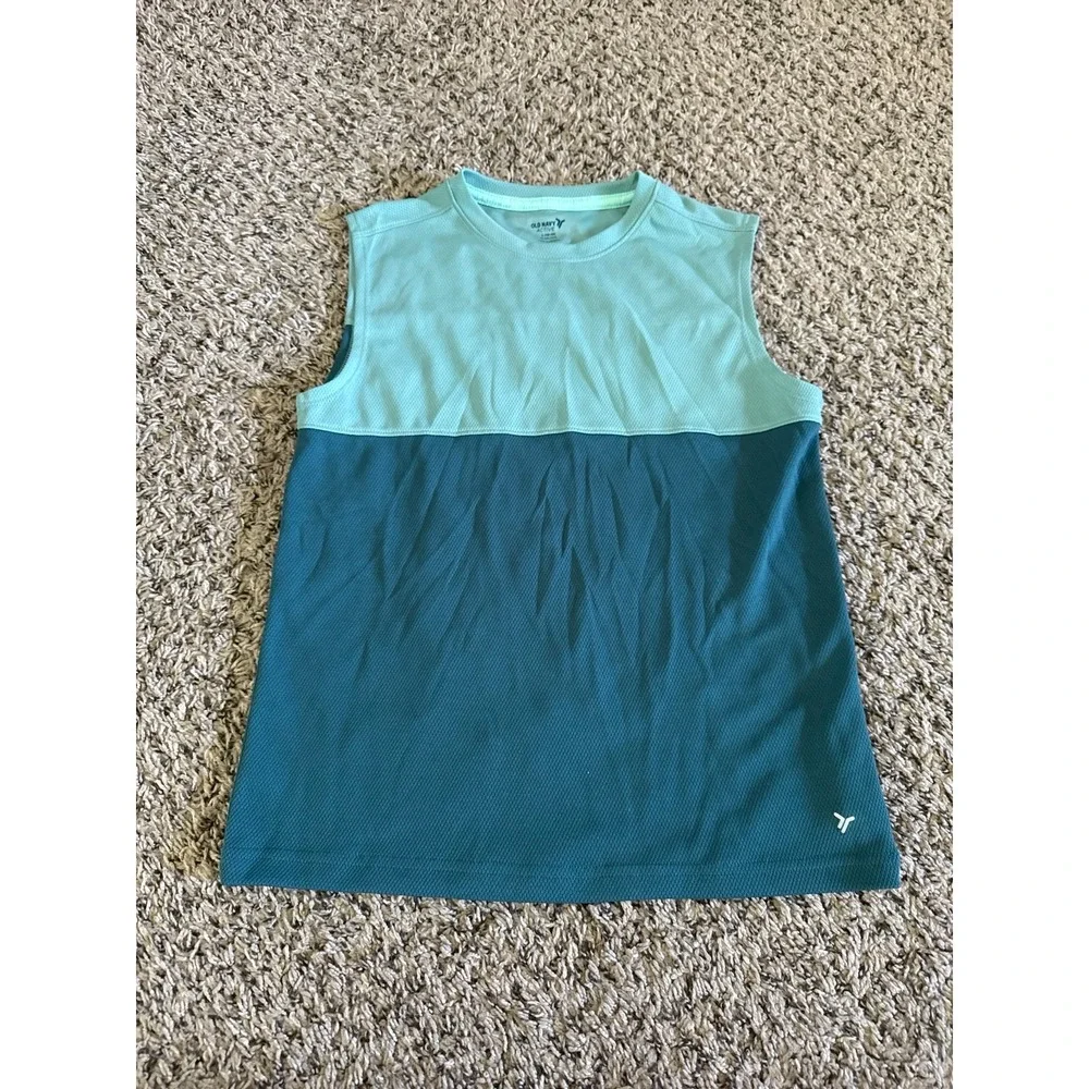 Old Navy Active Boys‎ Teal Sleeveless Shirt Size 10-12